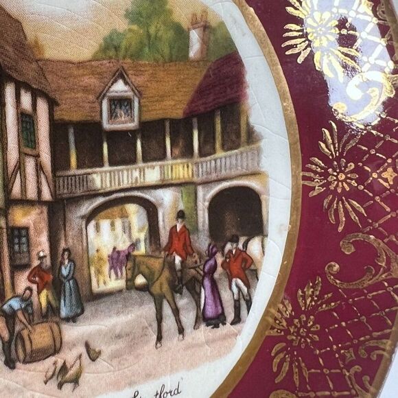 Weatherby Hanley Royal Falcon Ware 4-71 Old Coach House Stratford Small Plate - Picture 8 of 8